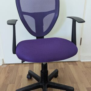 Kinderdrehstuhl Drehstuhl Studio in lila mit Armlehnen, höhenverstellbar