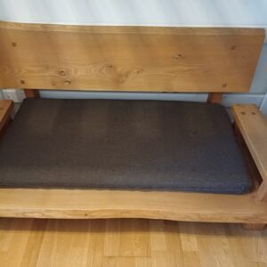 Handmade wooden bench with Tempur mattress
