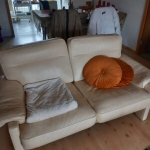 2 Sitzer Sofa aus Leder