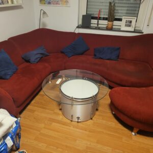 Rotes großes sofa