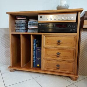 Phonoschrank, Eiche massiv
