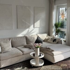 Sofa L-Form beige
