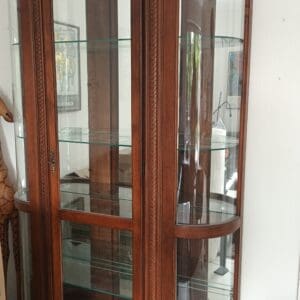 Vitrine mit Licht Spiegelrückwand Glasböden