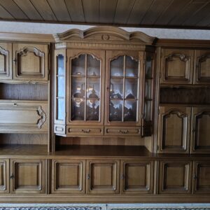 Wohnzimmer Schrankwand Eiche rustikal
