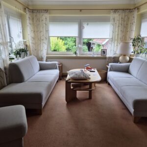 Sofalandschaft Quadra 2069 wie neu 1 Jahr alt, 2 Sofas, 1 Hocker