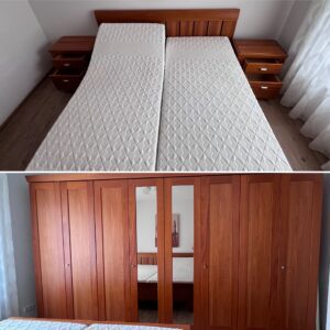 Hülsta Schlafzimmer Doppelbett + 2x Nachttisch + großer Schrank