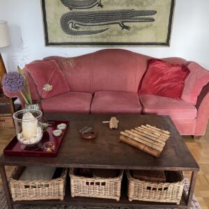 Original Pottery Barn Couchtisch aus den USA – inkl. 3 Körben