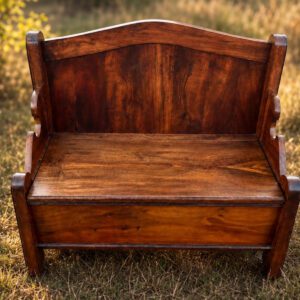 Mid-Century Sitzbank mit Stauraum | Sitztruhe