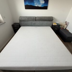 Boxspringbett 180 x 200 cm mit Kopflehne ohne Topper
