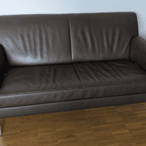 JORI Glove JR-8900 Ledersofa 2-Sitzer dunkelbraun