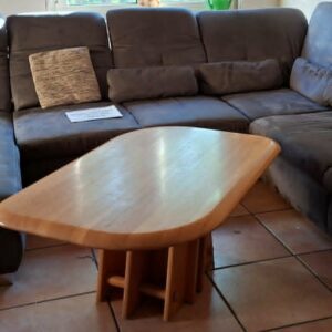 Wohnlandschaft mit Schlaffunktion, Bettkasten und Tisch