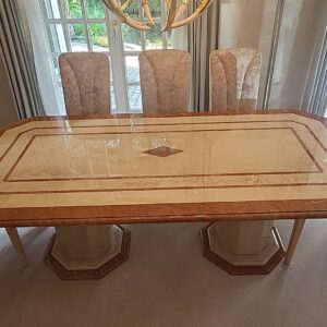 Marmortisch 220x110 f. Bis 12 Personen und 8 Stühle