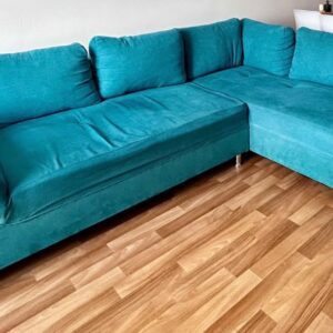 Ecksofa ohne Schlaffunktion mit 2 Hocker